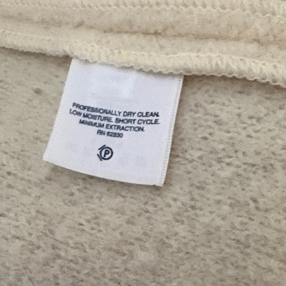 Lands' End Cream Women's Cardigan Sweater jacket size 8 - Picture 5 of 5